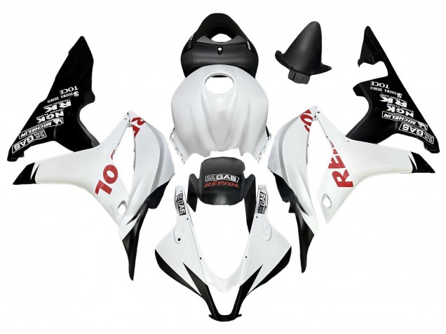 Carenados Moto Honda CBR600RR 2007-2008 - Blanco Negro Mate Rojo Repsol Asequibles