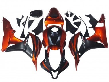 Carenado Moto Honda CBR600RR 2007-2008 - Naranja Negro Mate Asequibles