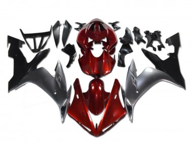 Carenados Moto Yamaha YZF R1 2002-2003 - Rojo Plata Negro Asequibles