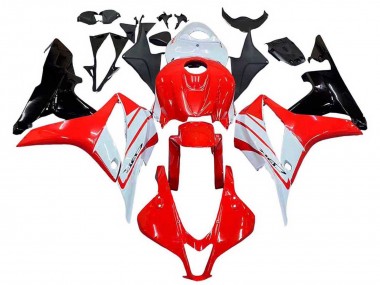 Carenado Moto Honda CBR600RR 2007-2008 - Blanco Rojo Negro Brillante Asequibles