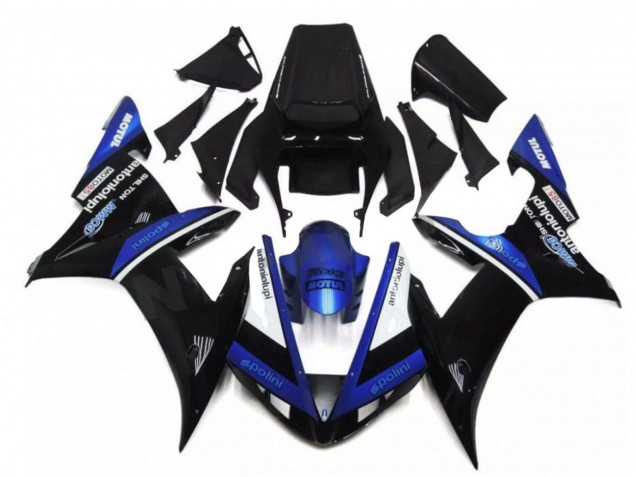 Carenados Moto Yamaha YZF R1 2002-2003 - Negro Blanco Azul Asequibles