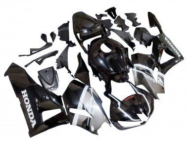 Carenados Moto Honda CBR600RR 2013-2023 - Plata Negro Brillante Asequibles