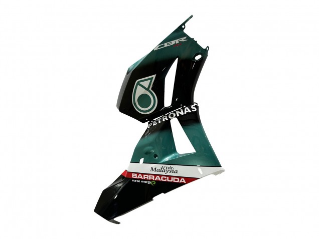 Carenado Moto Honda CBR600RR 2013-2023 - Azul Verdoso Negro Brillante Petronas 20 Asequibles