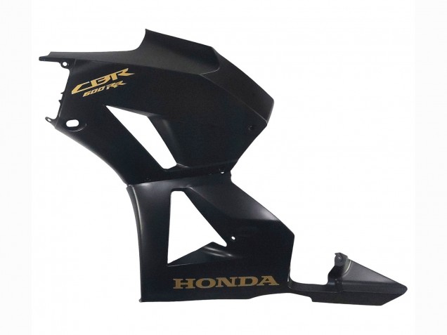Carenados Moto Honda CBR600RR 2013-2023 - Negro Mate Oro Calcomanías Asequibles