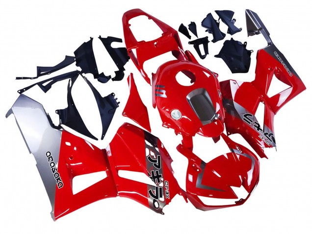Carenados Moto Honda CBR600RR 2013-2023 - Plata Rojo Asequibles