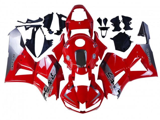 Carenados Moto Honda CBR600RR 2013-2023 - Plata Rojo Asequibles