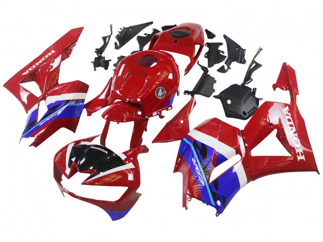 Carenados Moto Honda CBR600RR 2013-2023 - Rojo Azul Asequibles