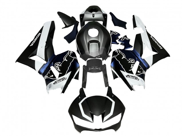 Carenados Moto Honda CBR600RR 2013-2023 - Negro FibraCarbono Blanco Azul Rojo Bull Asequibles