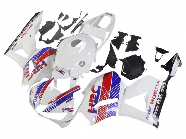 Carenado Moto Honda CBR600RR 2013-2023 - Blanco Rojo Azul HRC Asequibles