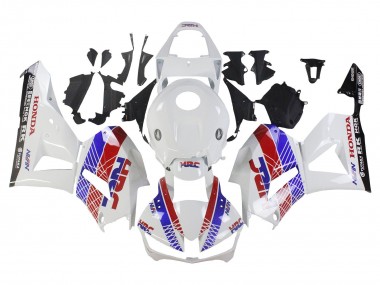 Carenado Moto Honda CBR600RR 2013-2023 - Blanco Rojo Azul HRC Asequibles