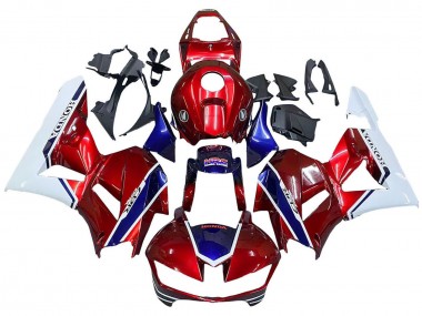 Carenados Moto Honda CBR600RR 2013-2023 - Blanco Rojo Azul HRC Asequibles
