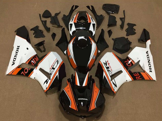 Carenados Moto Honda CBR600RR 2013-2023 - Blanco Naranja Negro Brillante Repsol Asequibles