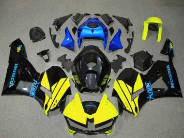 Carenados Moto Honda CBR600RR 2013-2023 - Azul Amarillo Negro Brillante Asequibles