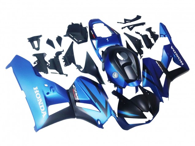 Carenados Moto Honda CBR600RR 2013-2023 - Azul Negro Mate Carrera Asequibles