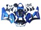 Carenados Moto Honda CBR600RR 2013-2023 - Azul Negro Mate Carrera Asequibles