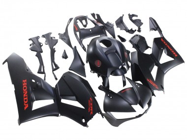 Carenados Moto Honda CBR600RR 2013-2023 - Negro Mate Rojo Calcomanías Asequibles