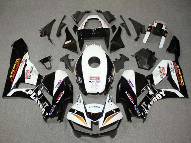 Carenados Moto Honda CBR600RR 2013-2023 - Blanco Oro Negro Brillante HRC Asequibles