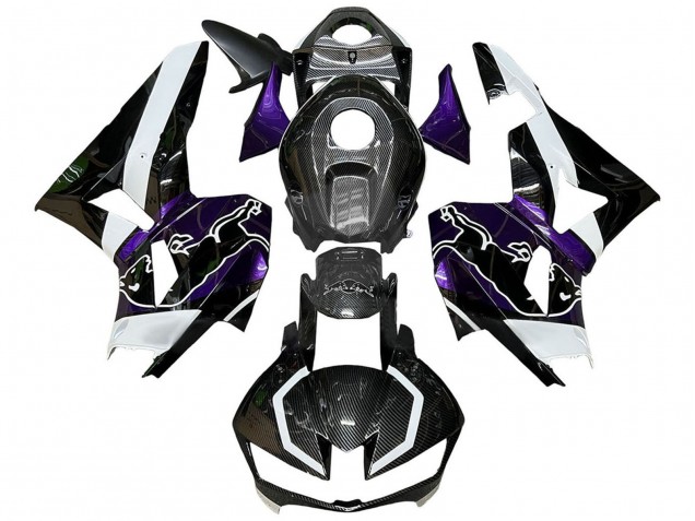 Carenados Moto Honda CBR600RR 2013-2023 - Negro FibraCarbono Blanco Púrpura Rojo Bull Asequibles