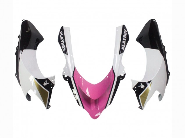 Carenados Moto Kawasaki ZX10R 2004-2005 - Negro Rosa Blanco Playboy Motul Asequibles