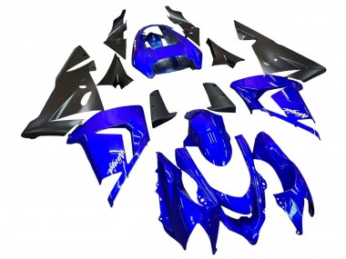 Carenados Moto Kawasaki ZX10R 2004-2005 - Azul Negro Ninja Asequibles