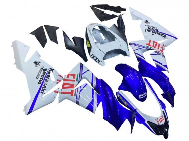 Carenados Moto Kawasaki ZX10R 2004-2005 - Azul Brillante Blanco Fiat Motul Asequibles