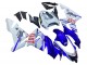 Carenados Moto Kawasaki ZX10R 2004-2005 - Azul Brillante Blanco Fiat Motul Asequibles