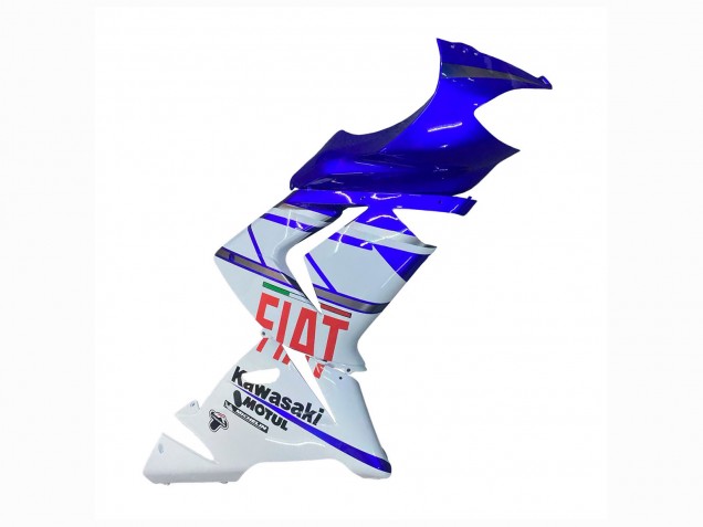 Carenados Moto Kawasaki ZX10R 2004-2005 - Azul Brillante Blanco Fiat Motul Asequibles