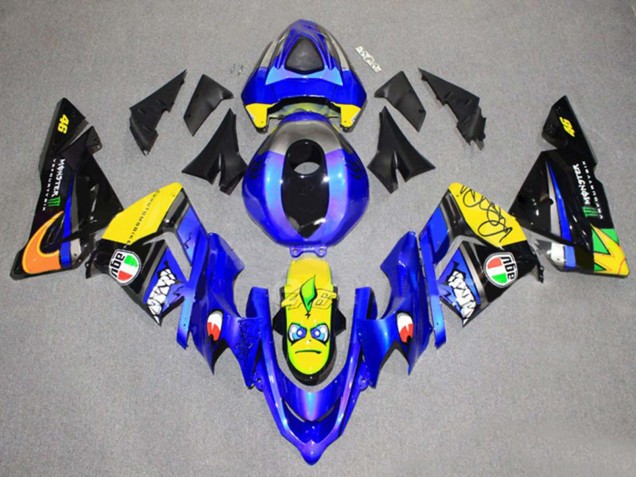 Carenado Moto Kawasaki ZX10R 2004-2005 - Verde Negro Ninja Asequibles