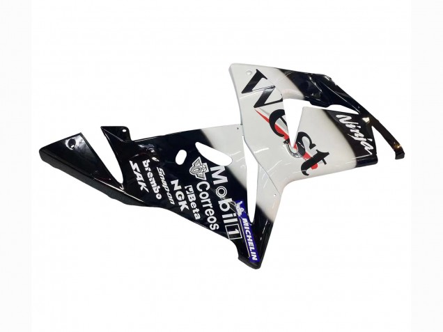 Carenados Moto Kawasaki ZX10R 2004-2005 - Blanco Negro West Ninja Asequibles