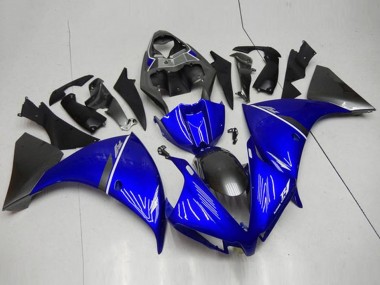 Carenados Moto Yamaha YZF R1 2012-2014 - Azul Blanco Negro Brillante Asequibles
