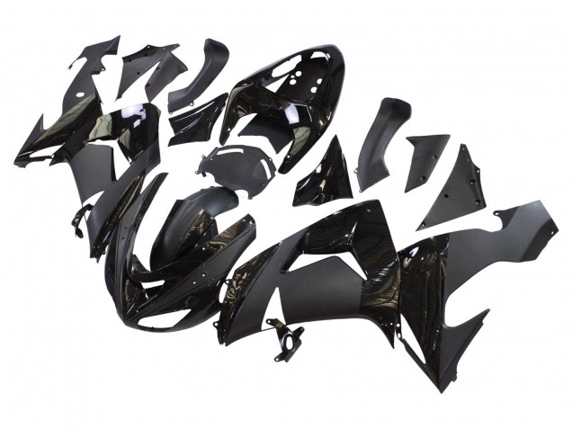 Carenados Moto Kawasaki ZX10R 2006-2007 - Negro Mate Negro Brillante Asequibles