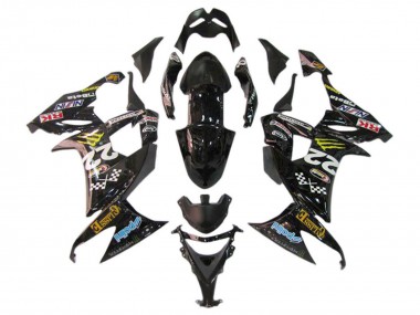 Carenados Moto Kawasaki ZX10R 2006-2007 - Negro Brillante Rojo Azul Amarillo Monstruo Asequibles