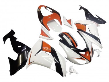 Carenados Moto Kawasaki ZX10R 2006-2007 - Blanco Naranja Negro Asequibles