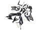 Carenados Moto Kawasaki ZX10R 2008-2010 - Negro Brillante Blanco Verde Monstruo Elf Asequibles