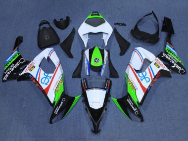 Carenados Moto Kawasaki ZX10R 2008-2010 - Blanco Fluorescent Verde Rojo Negro Asequibles