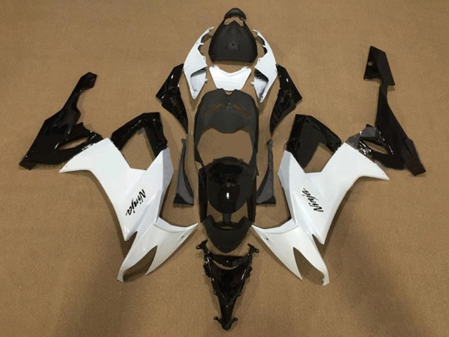 Carenados Moto Kawasaki ZX10R 2008-2010 - Blanco Negro Brillante Asequibles