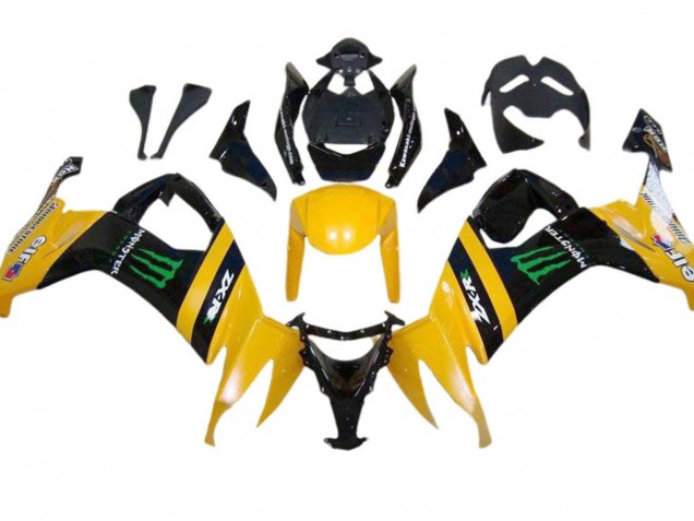 Carenados Moto Kawasaki ZX10R 2008-2010 - Amarillo Negro Verde Monstruo Asequibles