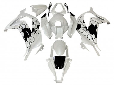 Carenados Moto Kawasaki ZX10R 2008-2010 - Blanco Negro Asequibles