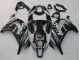Carenados Moto Kawasaki ZX10R 2011-2015 - Negro Brillante Blanco Elf Nieve Calcomanía Asequibles