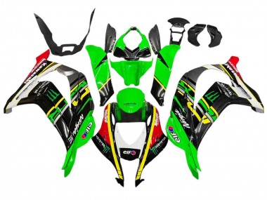 Carenados Moto Kawasaki ZX10R 2016-2020 - Verde Amarillo Rojo Negro Elf Monstruo Asequibles