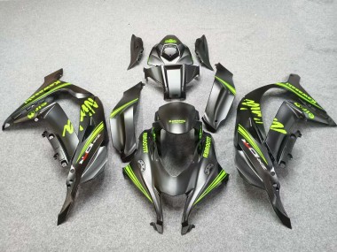 Carenados Moto Kawasaki ZX10R 2016-2020 - Negro Mate Verde Asequibles