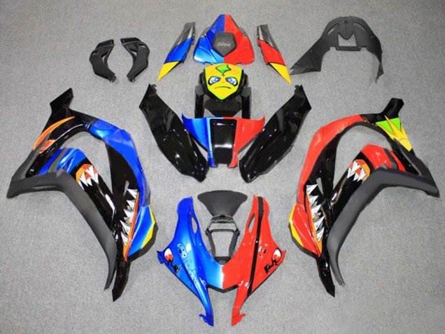 Carenados Moto Kawasaki ZX10R 2016-2020 - Azul Rojo Amarillo Negro Tiburón Asequibles