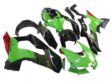Carenado Moto Kawasaki ZX10R 2021-2025 - Verde Negro Rojo Honeycomb Asequibles