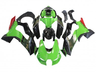 Carenado Moto Kawasaki ZX10R 2021-2025 - Verde Negro Rojo Honeycomb Asequibles