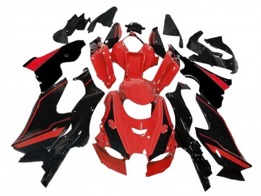 Carenados Moto Kawasaki ZX10R 2021-2025 - Rojo Negro Brillante Asequibles