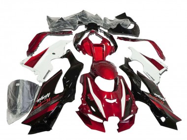 Carenados Moto Kawasaki ZX10R 2021-2025 - Rojo Blanco Negro Brillante Asequibles