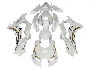 Carenados Moto Kawasaki ZX10R 2021-2025 - Blanco Oro Asequibles