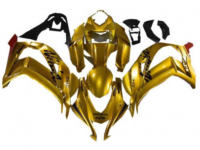 Carenados Moto Kawasaki ZX10R 2021-2025 - Oro Negro Asequibles