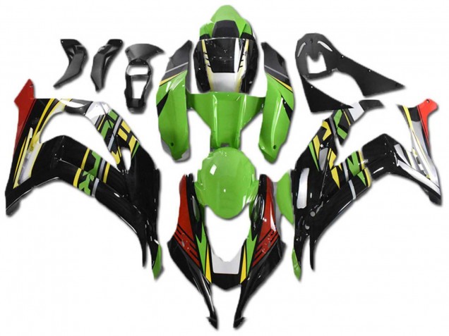 Carenados Moto Kawasaki ZX10R 2021-2025 - Verde Amarillo Rojo Negro Asequibles