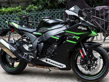 Carenados Moto Kawasaki ZX10R 2021-2025 - Negro Verde Blanco Asequibles